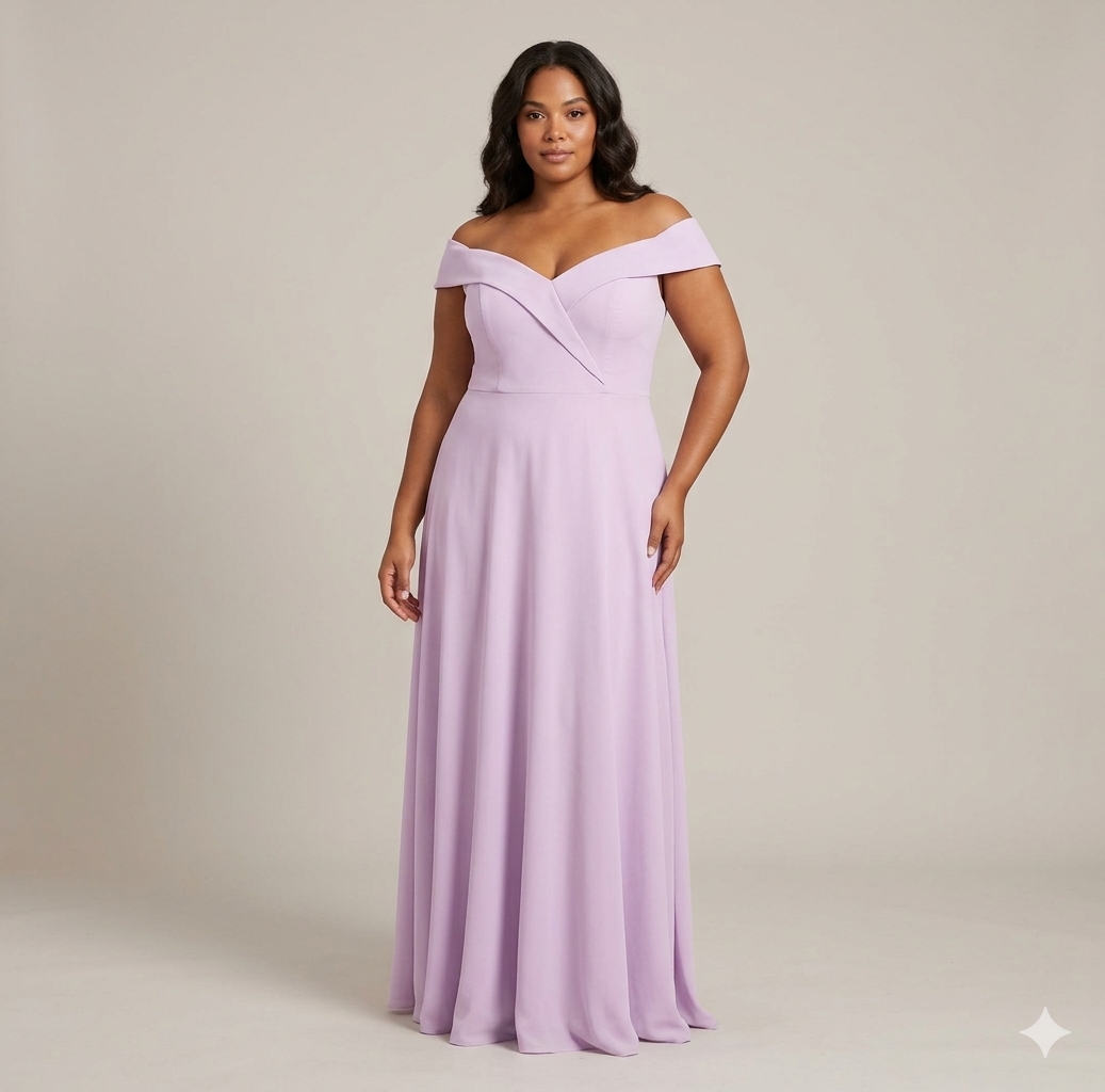 Vestido largo escote bote