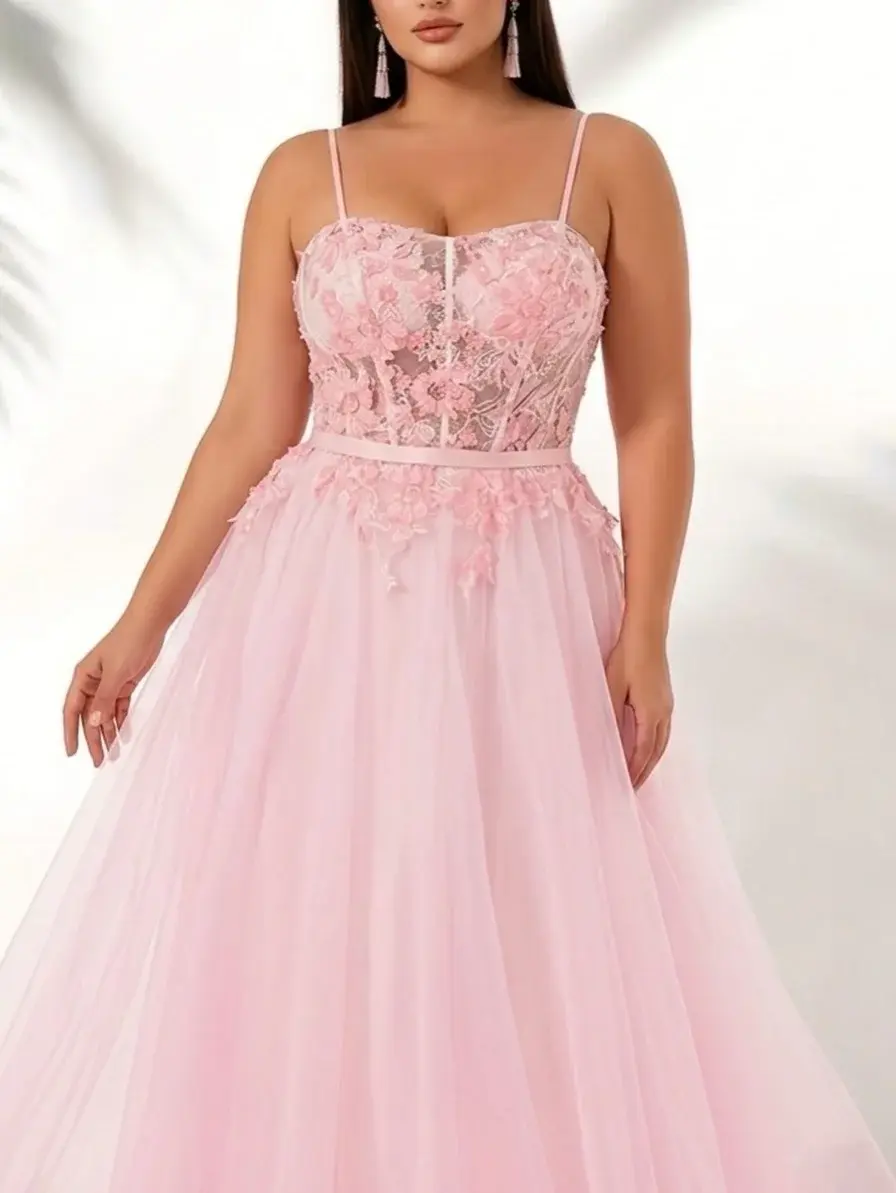 Vestido quinceañera corset rosa
